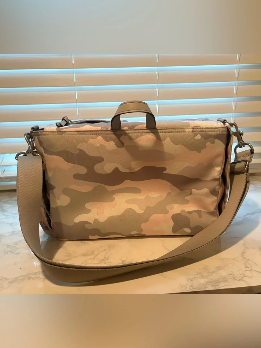 TWELVElittle On-The-Go Stroller Caddy 3.0 Blush Camo Diaper Bag